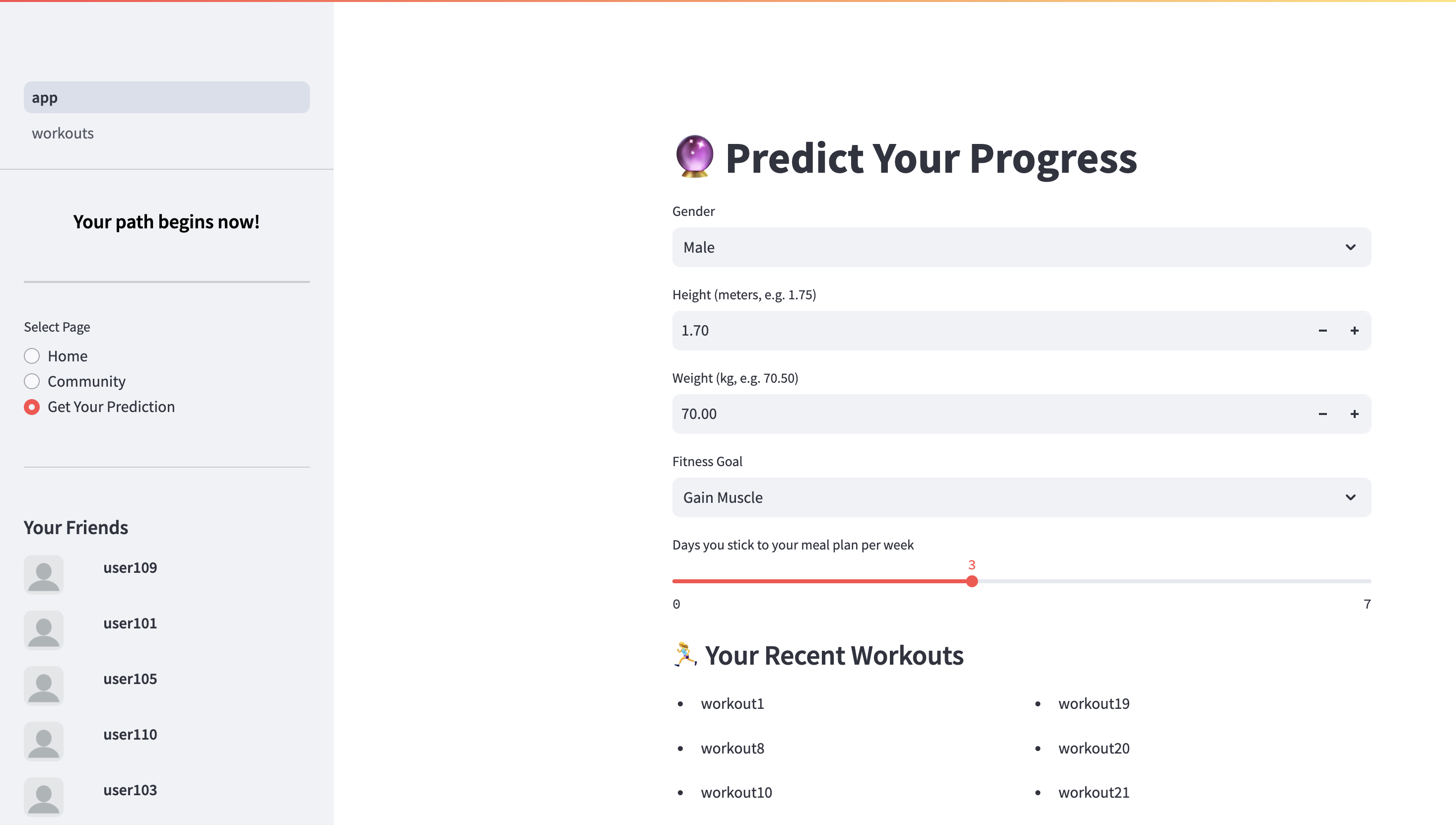Fitness App image